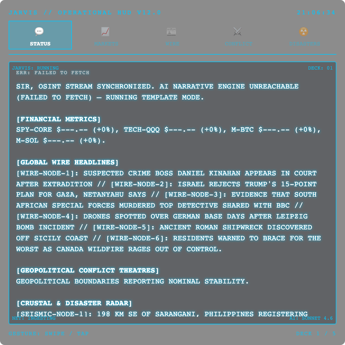 A.D.A.M. running on the Meta Ray-Ban Display