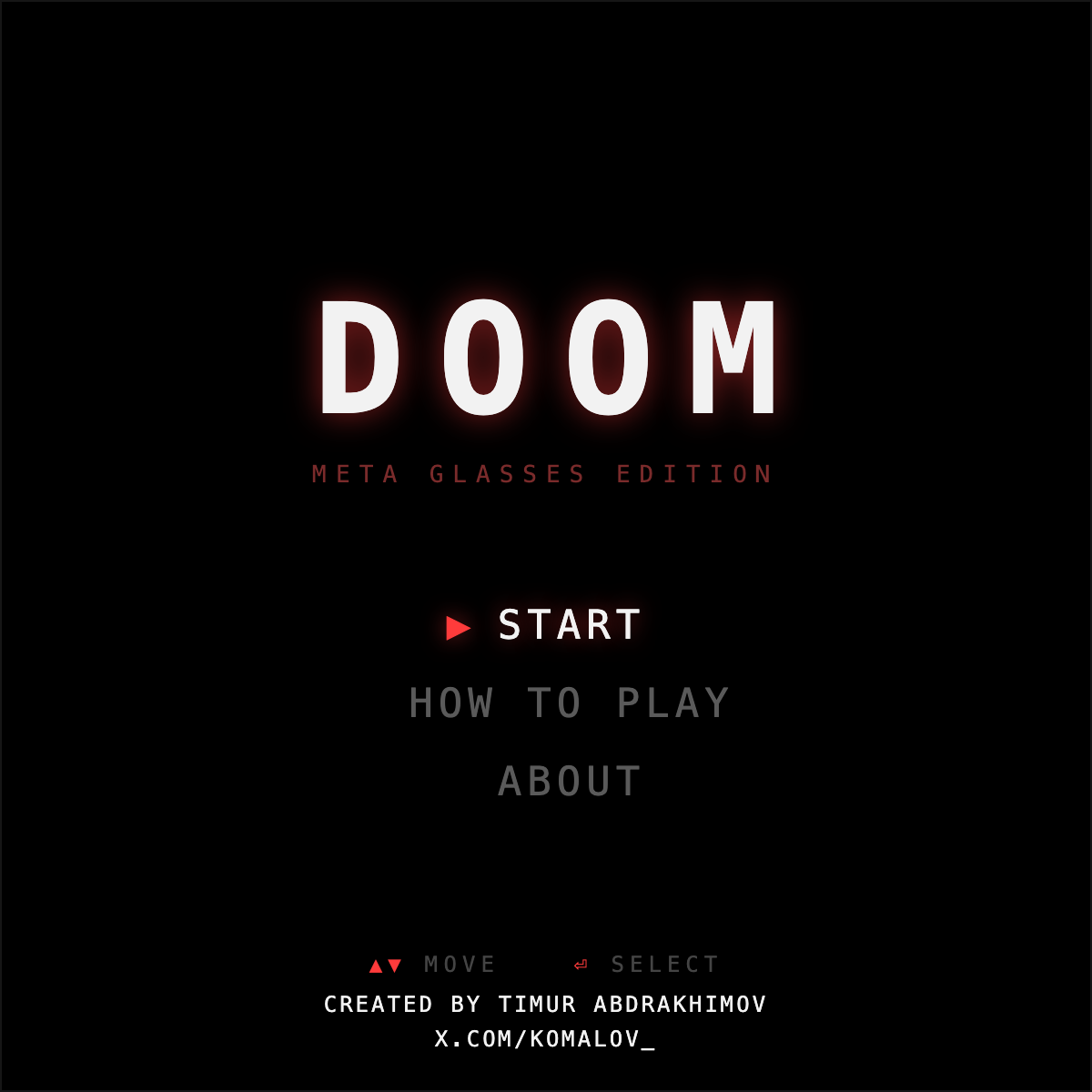 DOOM (1993 port) running on the Meta Ray-Ban Display