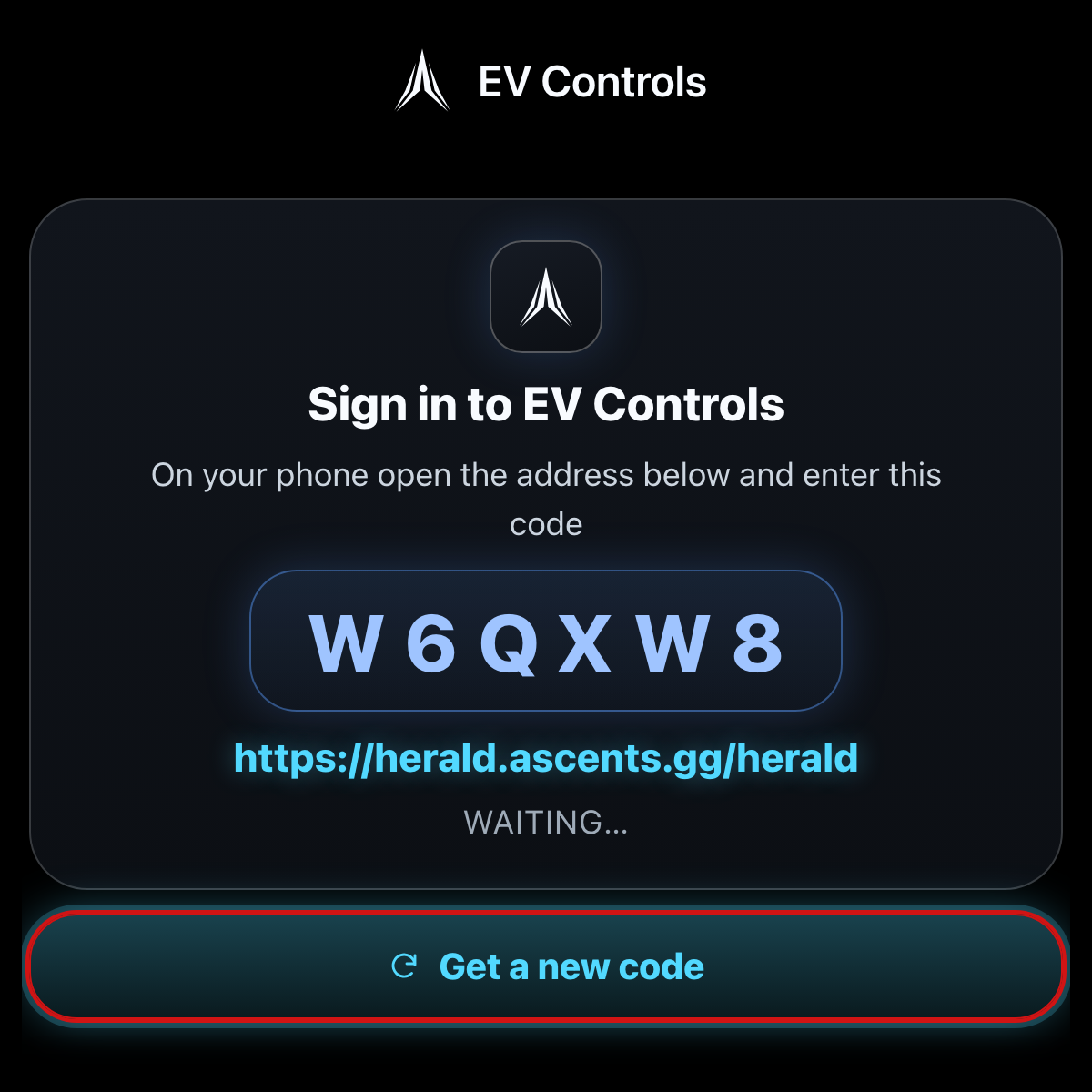 EV Controls running on the Meta Ray-Ban Display