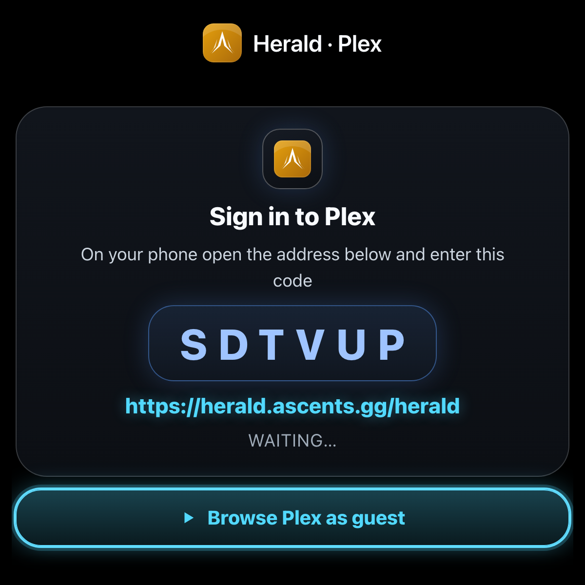 Herald for Plex running on the Meta Ray-Ban Display