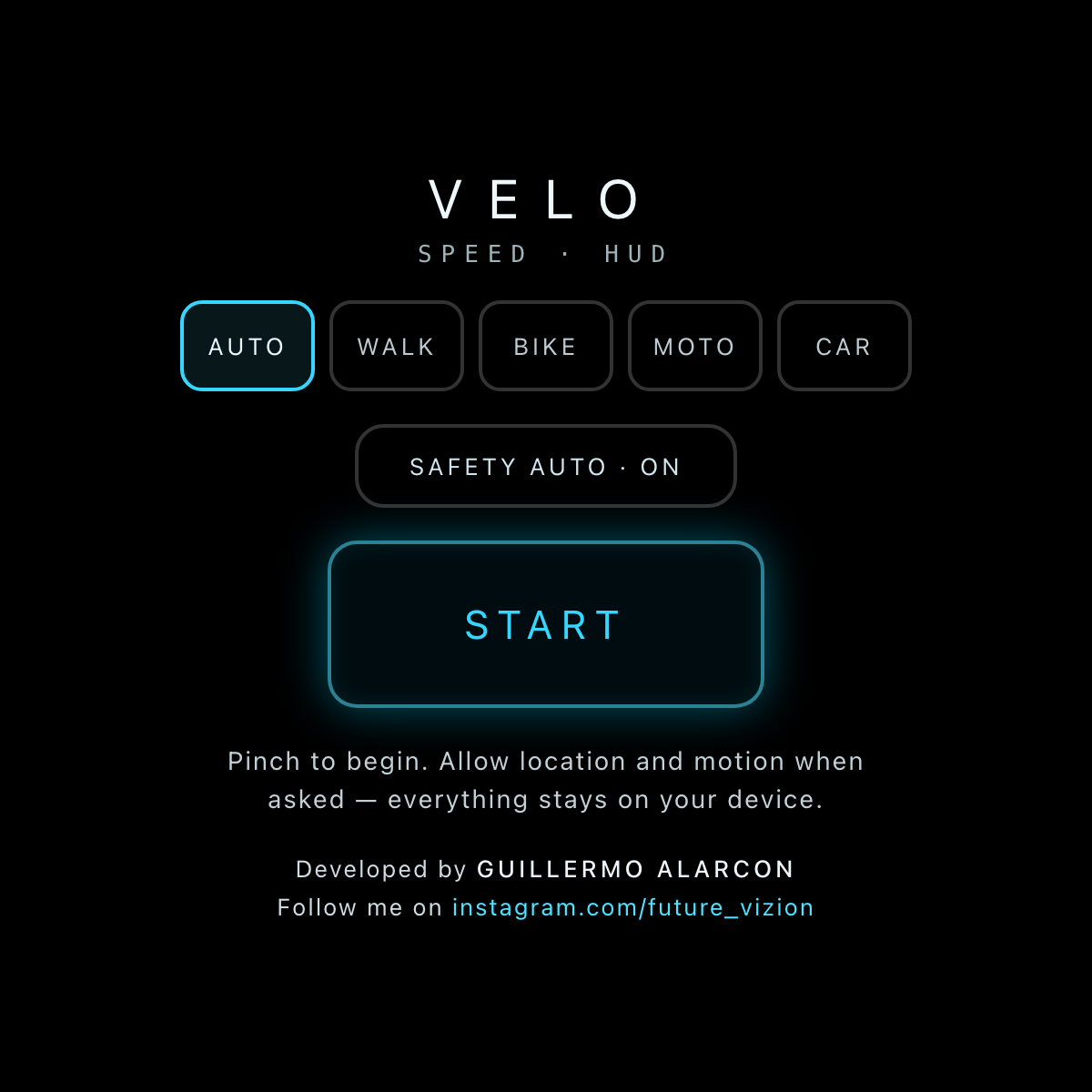 HUD Speedometer running on the Meta Ray-Ban Display